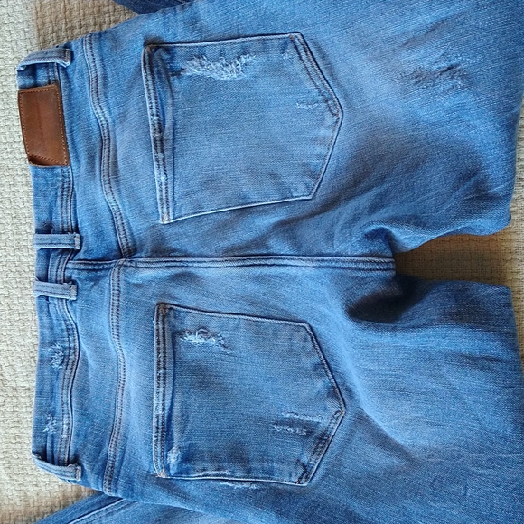 Zara high rise straight crop leg distressed jeans size 4 - Picture 14 of 14